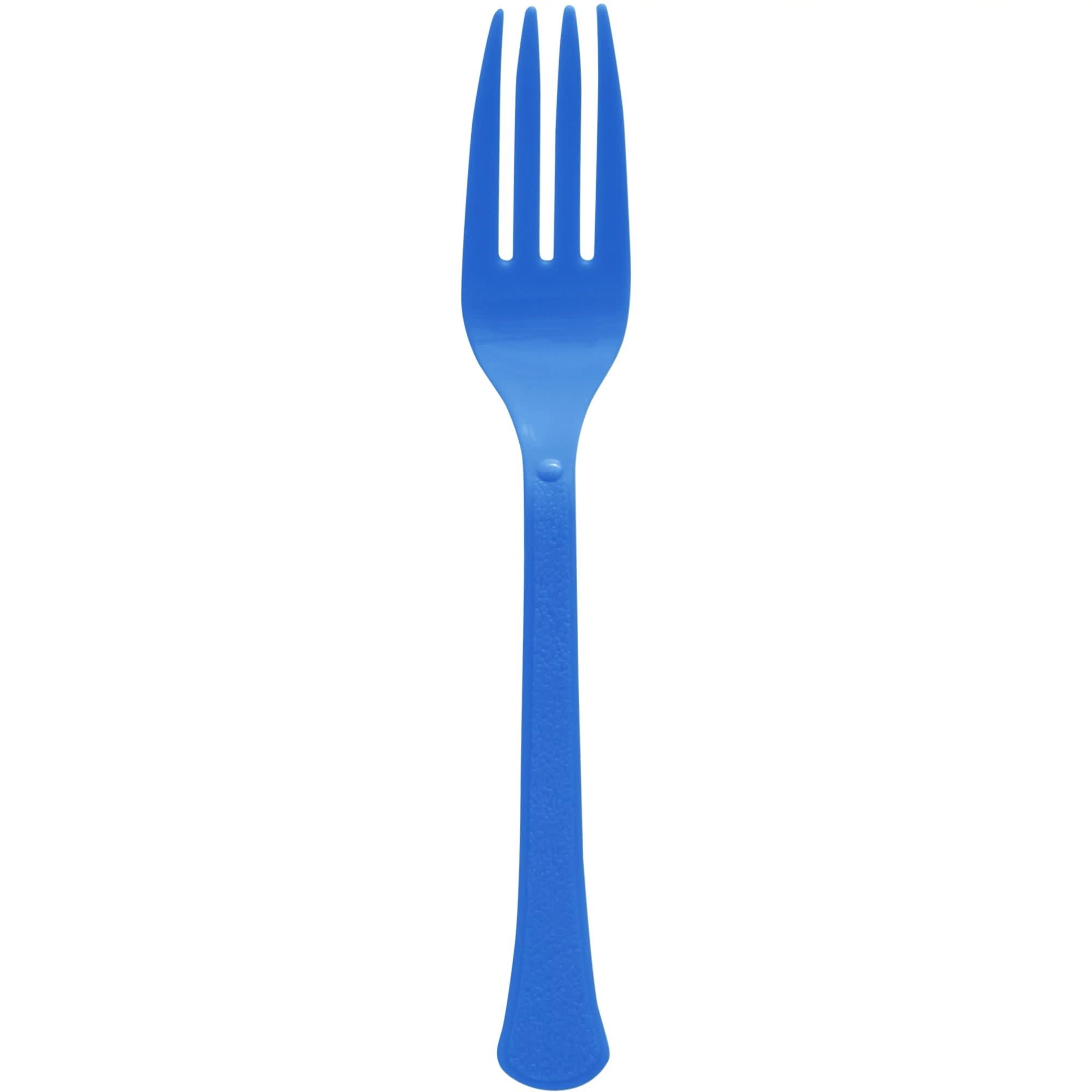 Boxed, Heavy Weight Forks, High Ct. - Bright Royal Blue (50 Count)