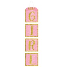 Glitter Drop Decoration - Girl
