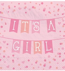 It's A Girl Beverage Napkins