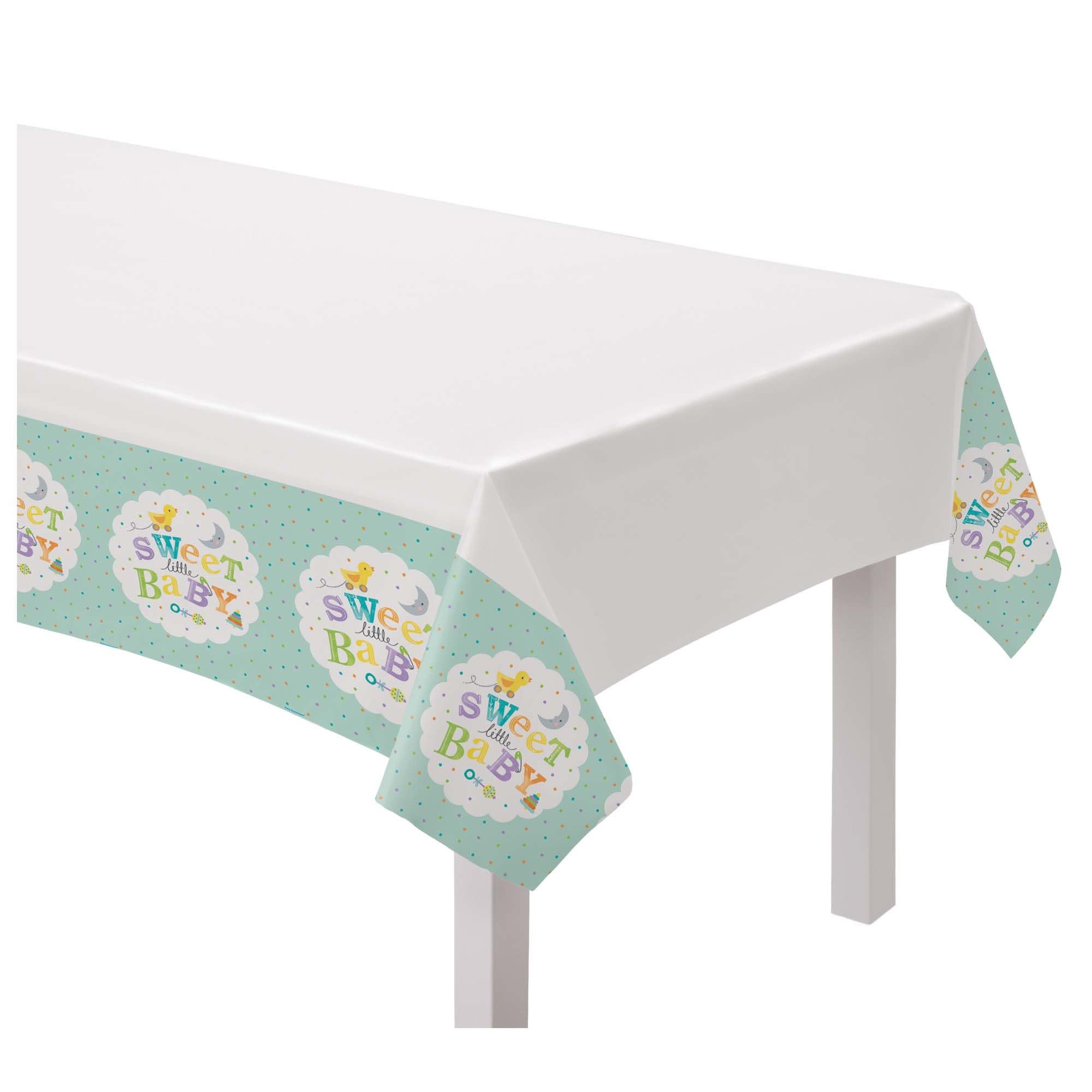Sweet Little Baby Plastic Table Cover