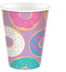 Donut Party Cups, 9 Oz.