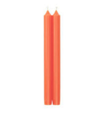 Straight Taper 10" Candles in Orange - 2 Candles Per Package