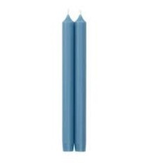 Straight Taper 10" Candles in Stone Blue - 2 Candles Per Package