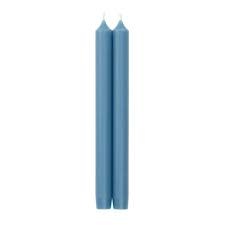 Straight Taper 10" Candles in Stone Blue - 2 Candles Per Package