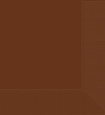 2-Ply Beverage Napkins, Mid Ct. - Chocolate Brown