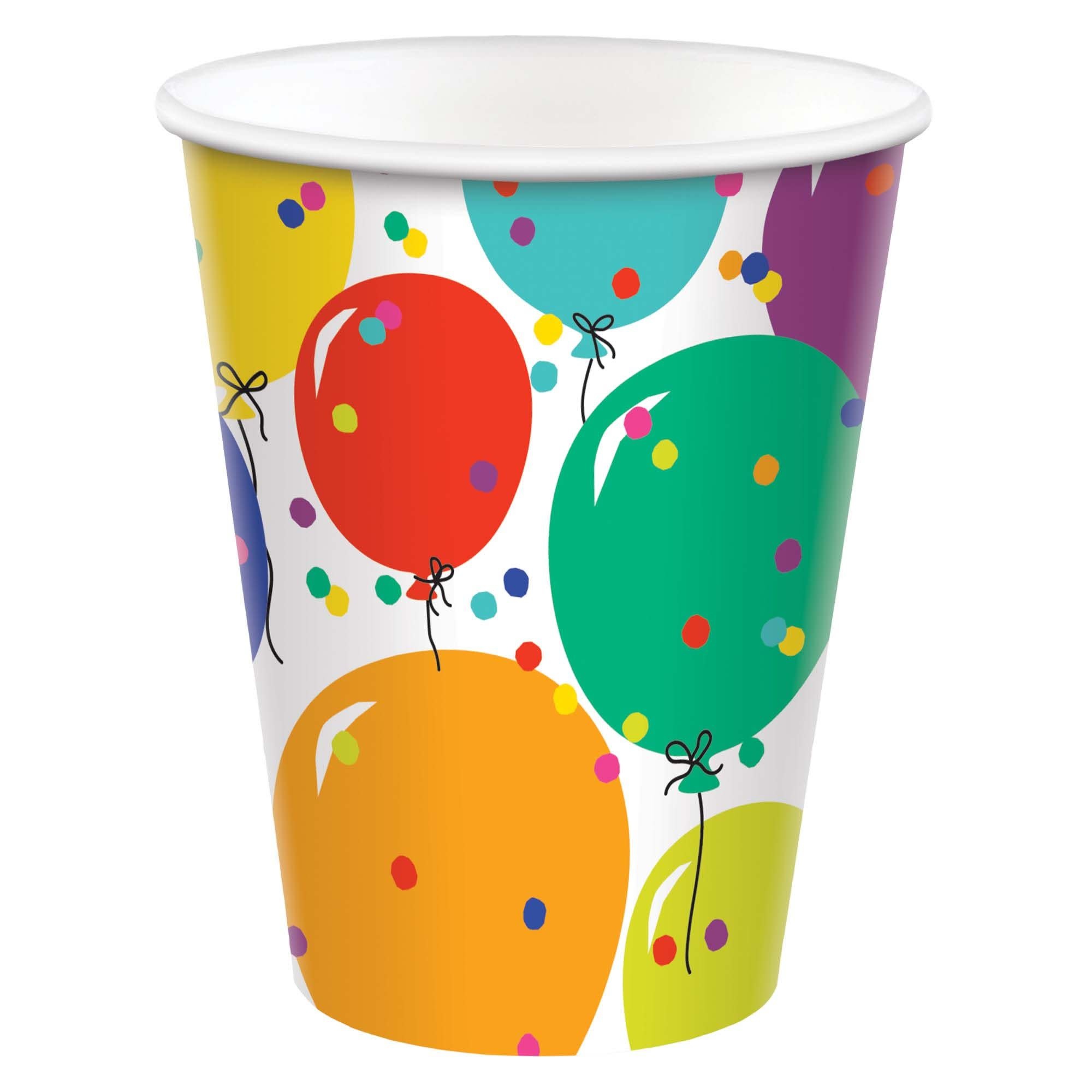 Party Balloons 9 Ounces Paper Cups