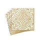 Annika Paper Cocktail Napkins in Ivory & Gold - 20 Per Package