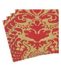 Palazzo Paper Luncheon Napkins in Red - 20 Per Package