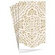Annika Die-Cut Paper Linen Guest Towel Napkins in Ivory & Gold - 12 Per Package