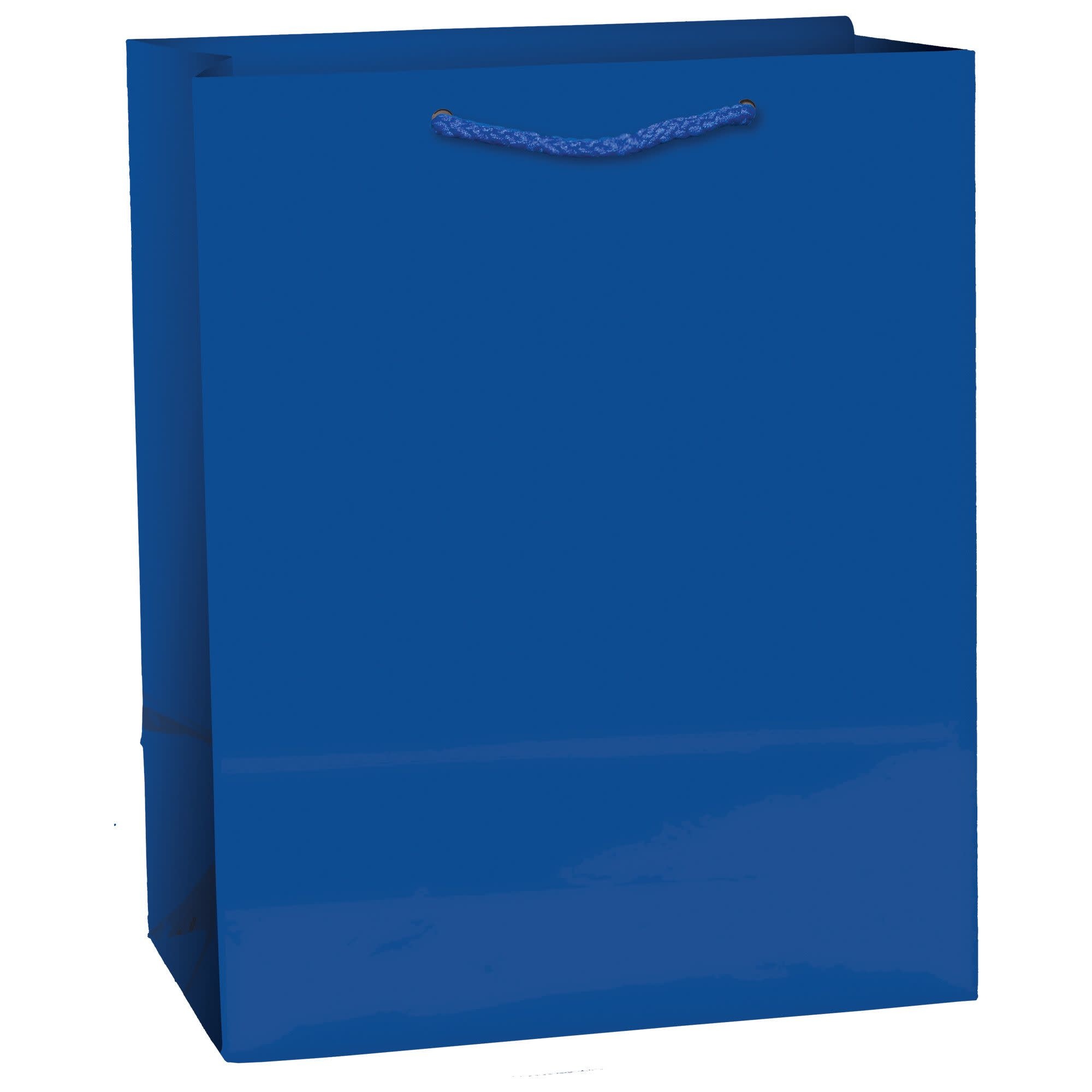Solid Glossy Bright Royal Blue Medium Bag