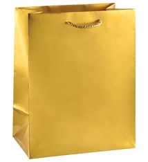 Gold Matte Medium Gift Bag