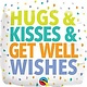 18" Hugs Kisses Get Well - #155