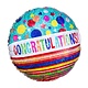 18" Mylar  "Congratulations" Sparkle - #186