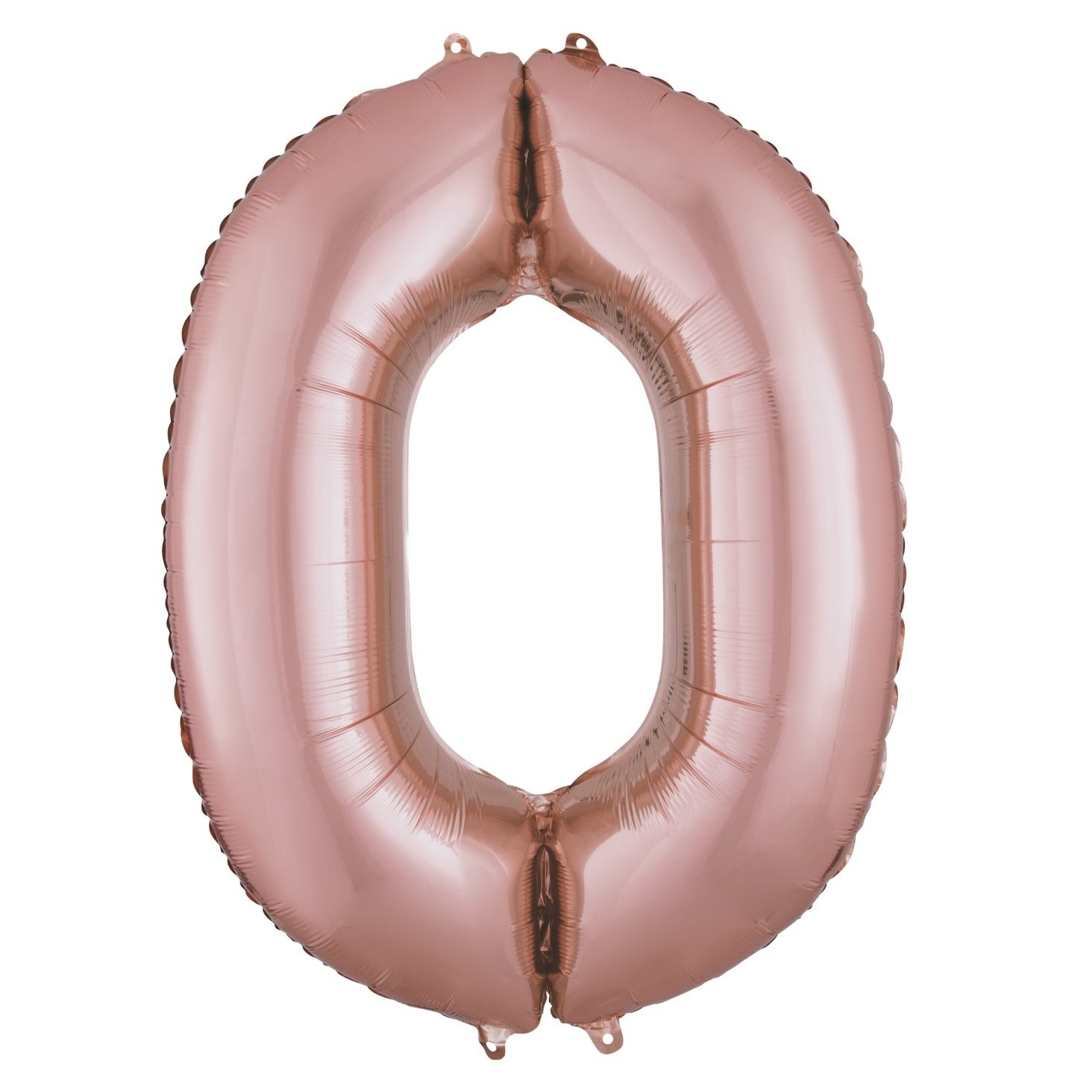 Number "0" Mylar Balloon - 34" Rose Gold