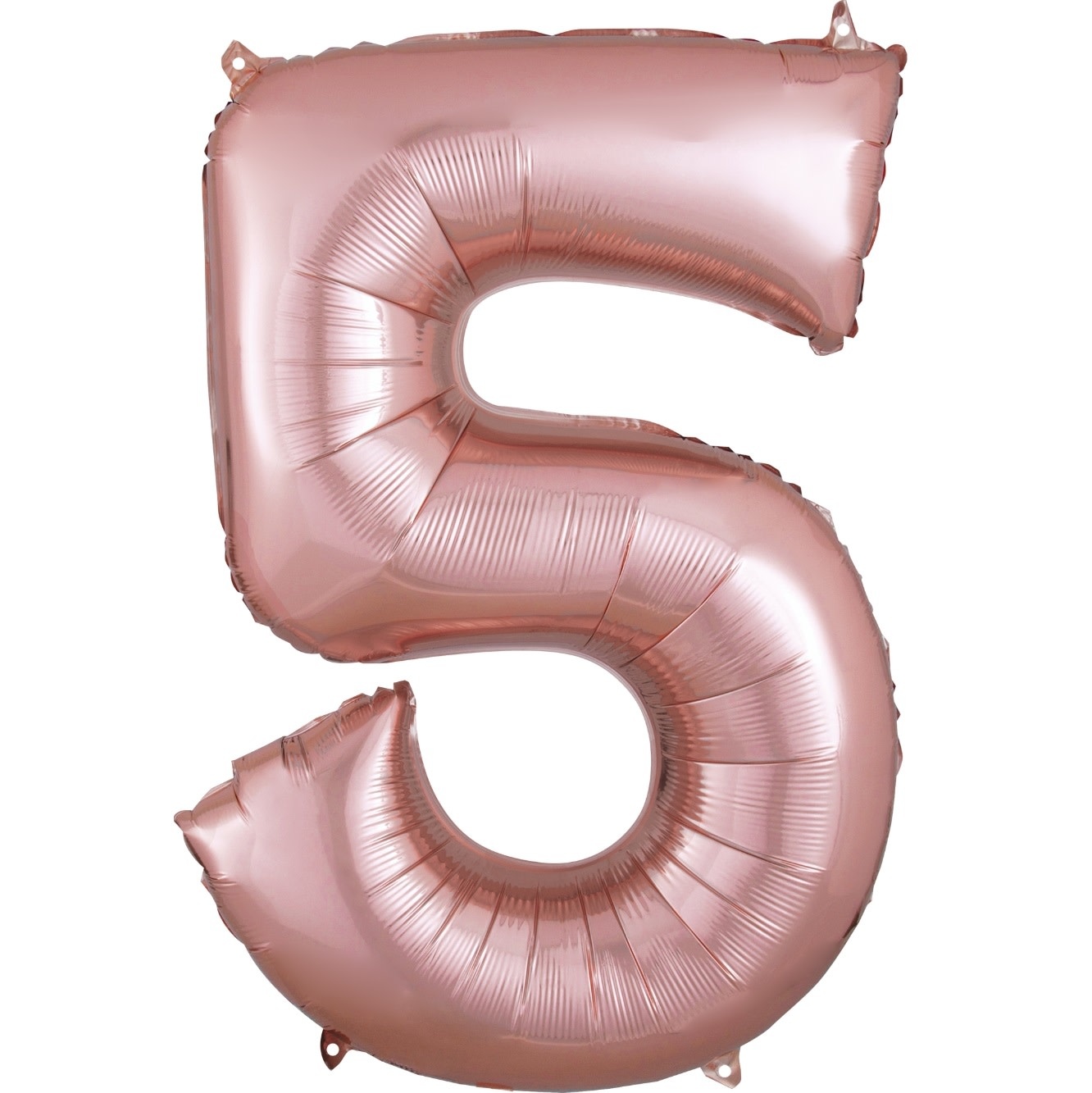 Number "5" Mylar Ballooon - 34" Rose Gold