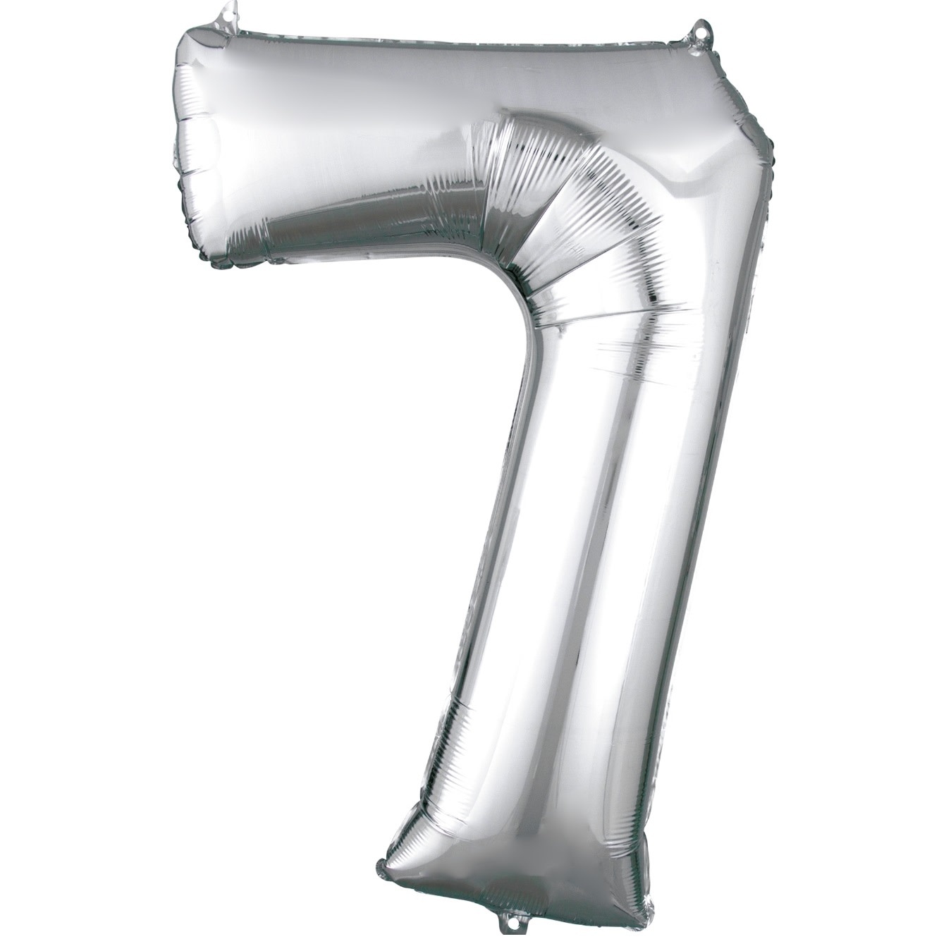 Number "7" Mylar Balloon  - 34" Silver