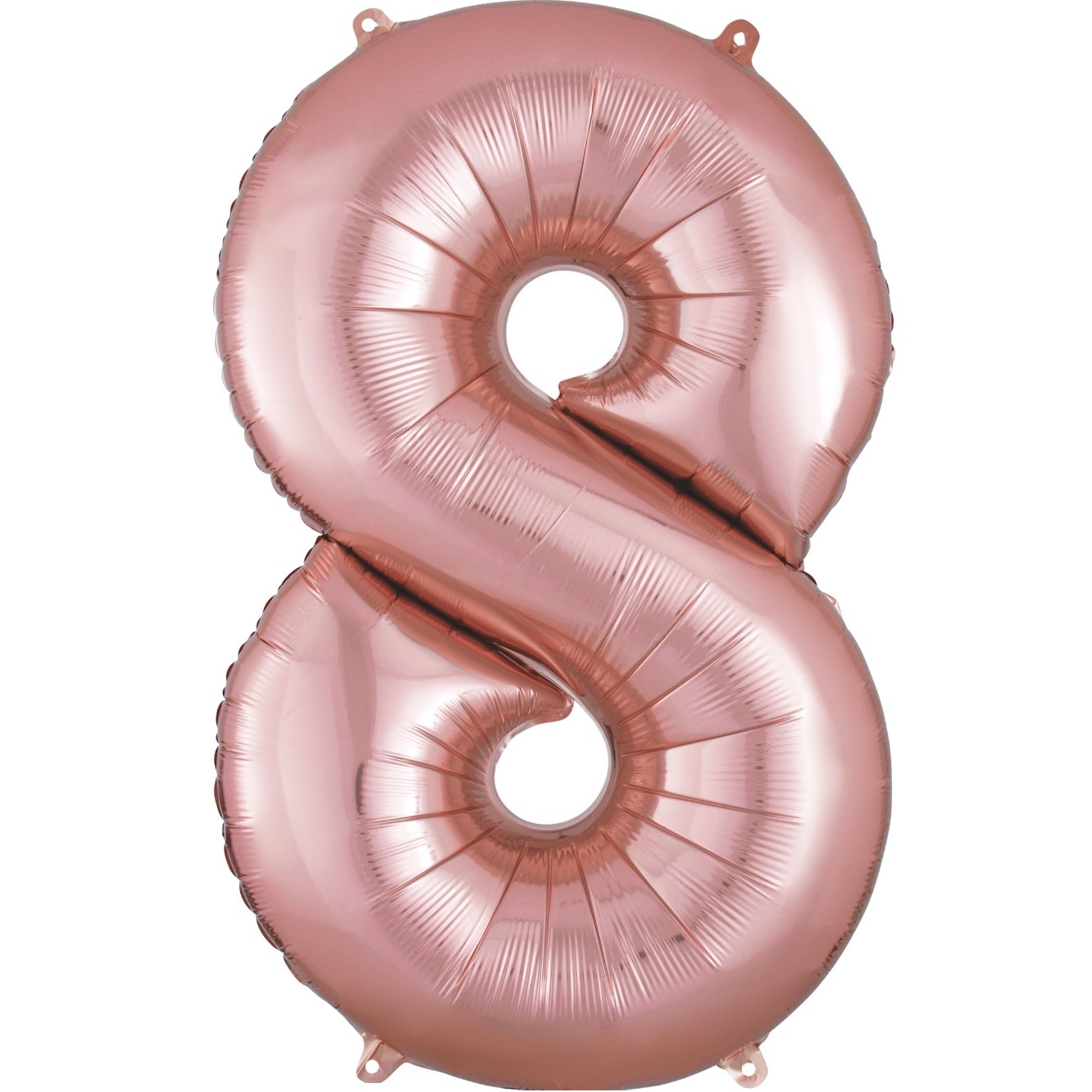 Number "8" Mylar Balloon -34" Rose Gold
