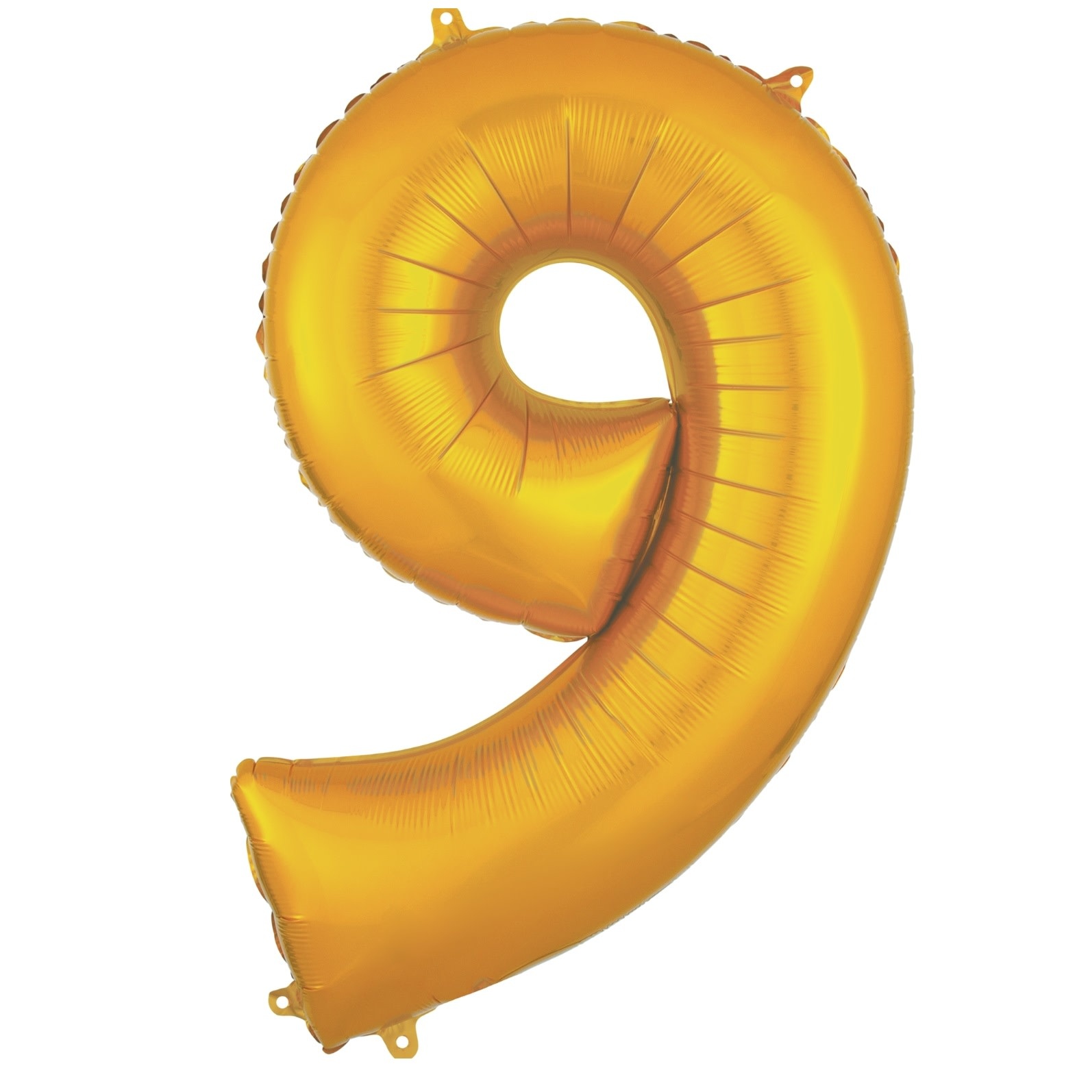 Number "9" Mylar Balloon - 34" Gold
