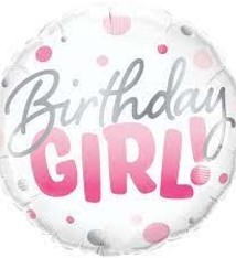 18" Mylar "Birthday Girl" - #27