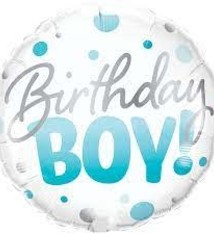 18" Mylar "Birthday Boy"  - #28