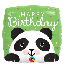 18" Mylar "Happy Birthday" Adorable Panda - #37