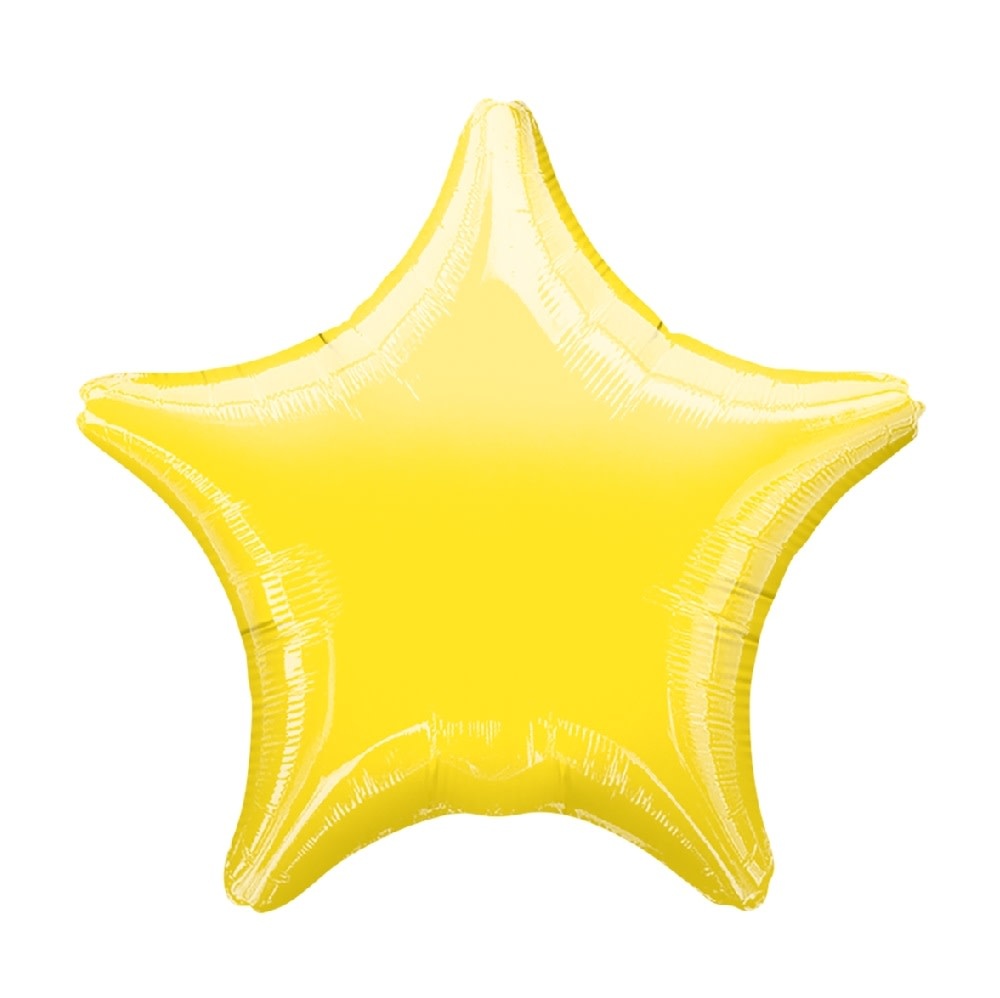 18" Mylar "Yellow Star" - #291