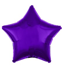 18" Mylar "Purple Star" - #294
