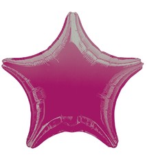 18" Mylar "Fuchsia Star" - #298