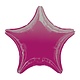 18" Mylar "Fuchsia Star" - #298