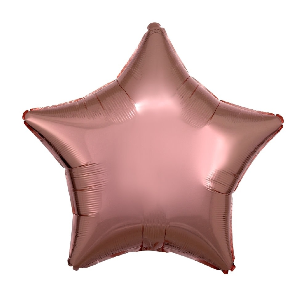 18" Mylar "Rose Gold Star" - #299