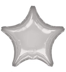18" Mylar "Silver Star" - #302