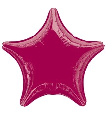 18" Mylar "Burgundy Star"  - #306