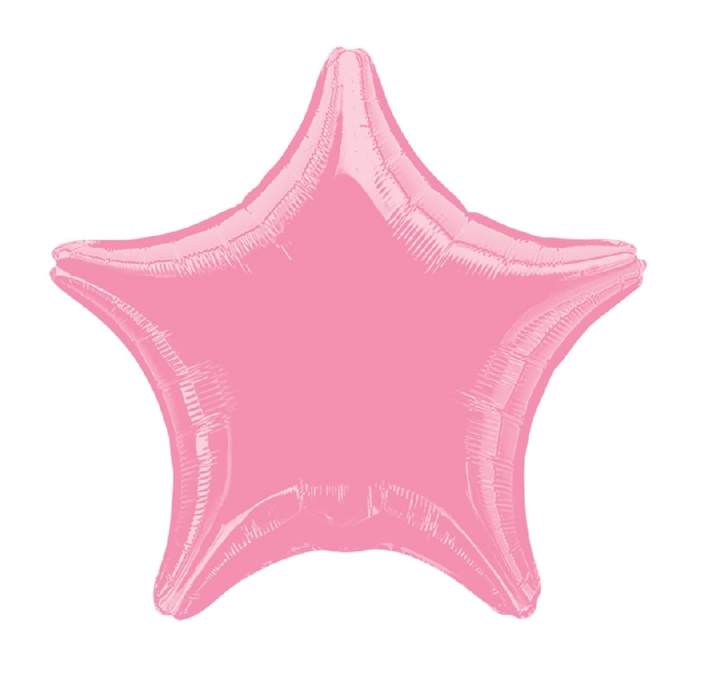 18" Mylar "Pastel Pink Star" - #312