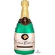 36" Champagne Bottle Mylar Balloon