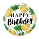 18" Mylar "Happy Birthday" Pineapple - #49