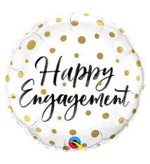 18" Mylar "Happy Engagement" Balloon - #219