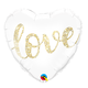 18" Mylar "Love" White Heart - #222