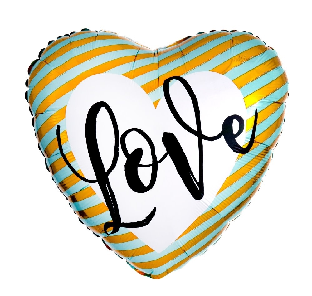 18" Mylar "Love" Heart - #227