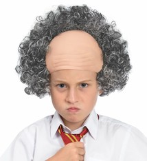 Child Bald Cap With Hair Wig
