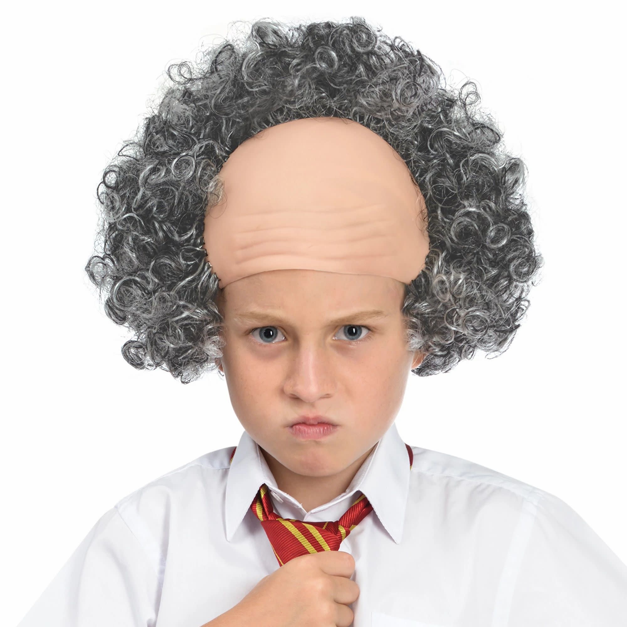 Child Bald Cap With Hair Wig