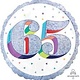 18" Mylar Balloon "65" Sparkling Birthday-#90