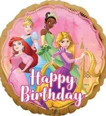 18" Mylar "Happy Birthday" Disney Princess  - #117