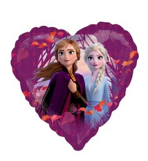 18" Mylar "Elsa & Ana" Purple Heart - #118