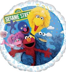 18" Mylar 'Sesame Street Fun" - #125