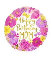 18" Mylar Happy Birthday Mom - #149