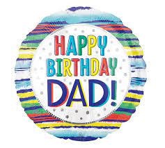 18" Mylar Happy Birthday Dad Balloon - #150