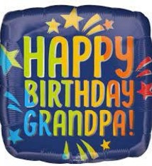 18" Mylar "Happy Birthday Grandpa!!"  - #152