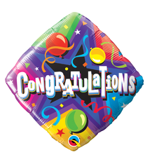 18" Mylar "Congratulations" Party Time - #183
