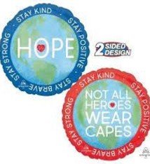 18" Mylar Everyday Heroes Mylar Balloon - #196