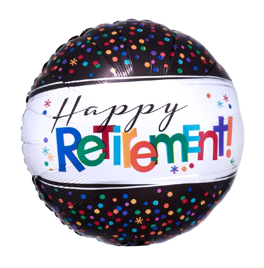 18" Mylar "Happy Retirement" - #201